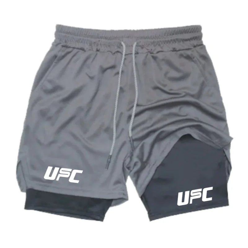 Double Layer Training Shorts – Quick-Dry & Compression Fit