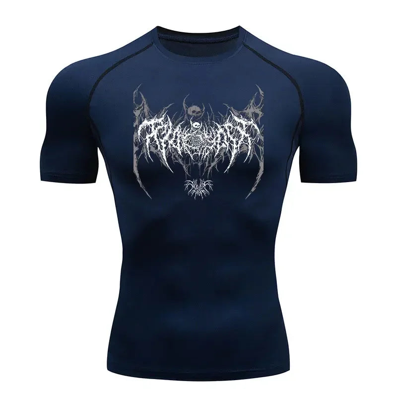 Men's Quick-Dry Compression Gym Tee (S–3XL)