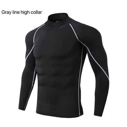 Plain-Quick-Dry Compression Undershirt – Athletic Fit for Men
