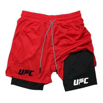 Double Layer Training Shorts – Quick-Dry & Compression Fit