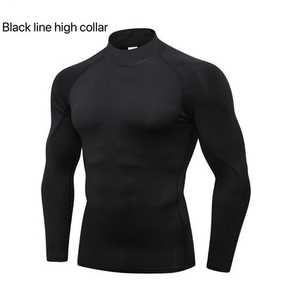 Plain-Quick-Dry Compression Undershirt – Athletic Fit for Men
