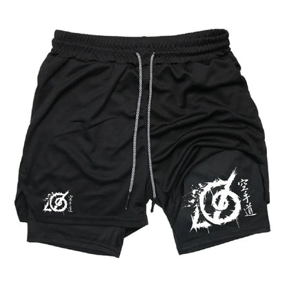 Karate-Inspired Gym Shorts – Dual Layer with Phone Pocket & Loop