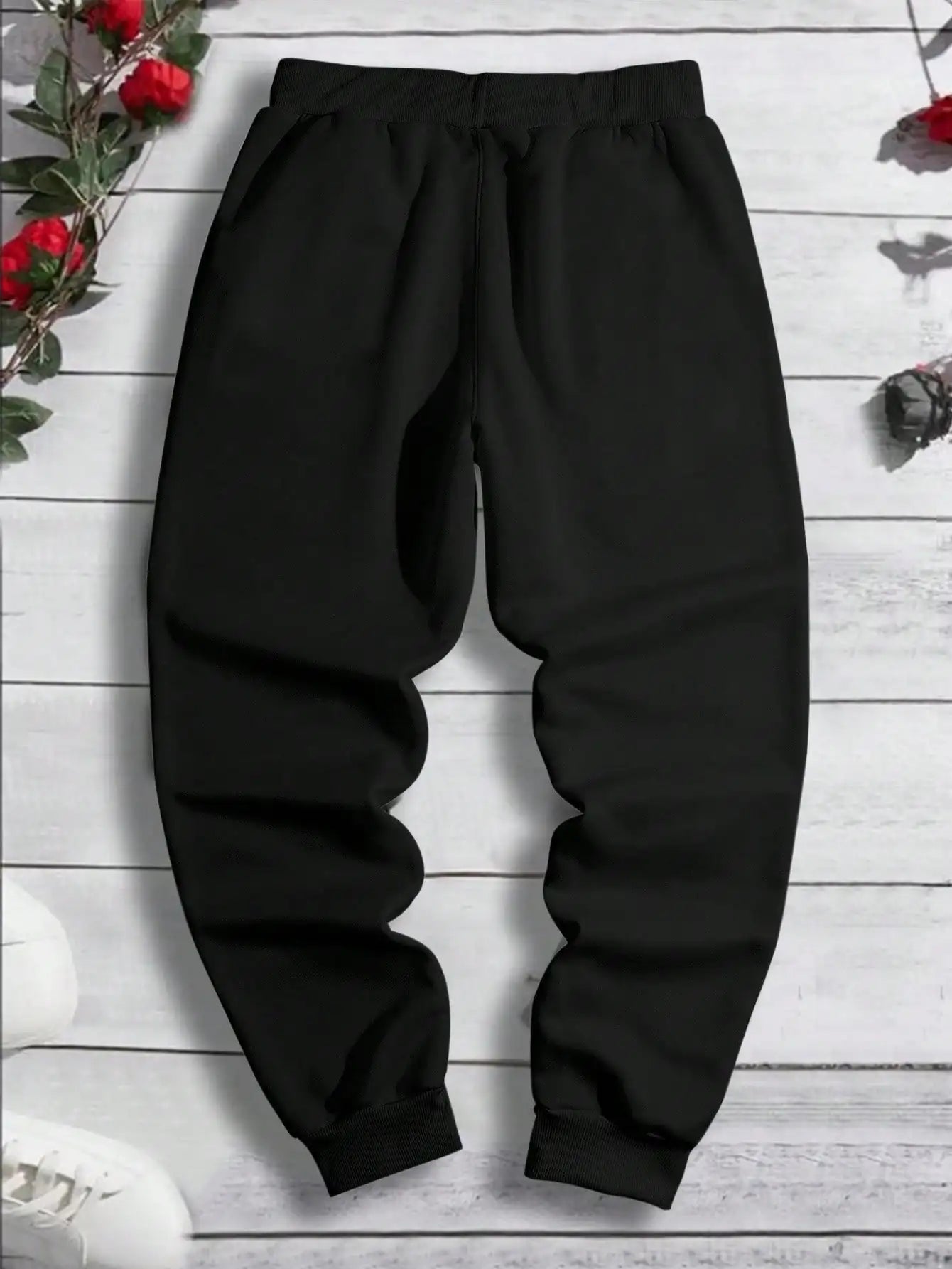 2024 Dragon Pattern Jogger Pants – Soft Fleece & Drawstring Waist