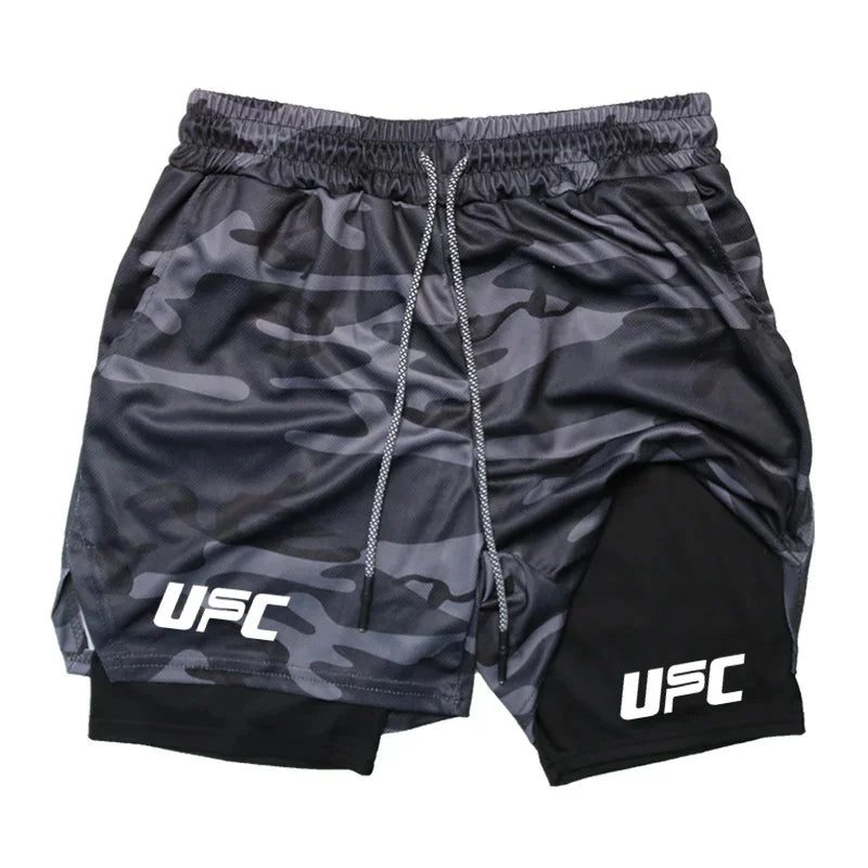 Double Layer Training Shorts – Quick-Dry & Compression Fit