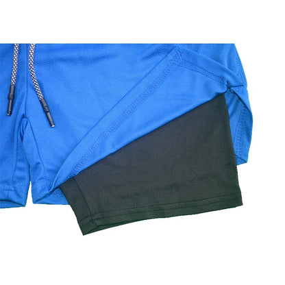 Double Layer Training Shorts – Quick-Dry & Compression Fit