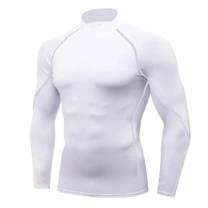 Plain-Quick-Dry Compression Undershirt – Athletic Fit for Men