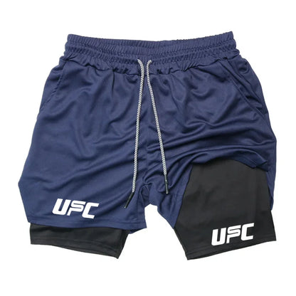 Double Layer Training Shorts – Quick-Dry & Compression Fit