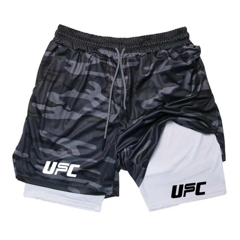 Double Layer Training Shorts – Quick-Dry & Compression Fit