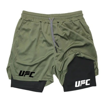 Double Layer Training Shorts – Quick-Dry & Compression Fit