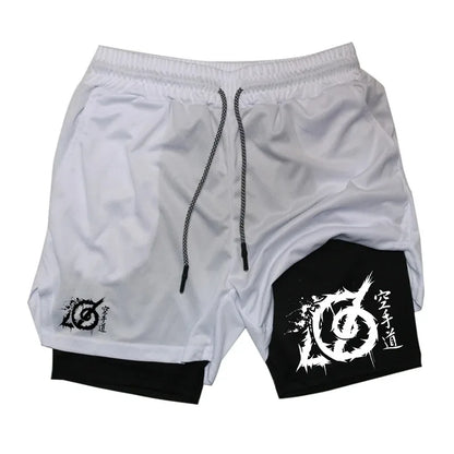 Karate-Inspired Gym Shorts – Dual Layer with Phone Pocket & Loop