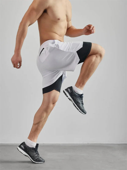Double Layer Training Shorts – Quick-Dry & Compression Fit