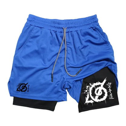 Karate-Inspired Gym Shorts – Dual Layer with Phone Pocket & Loop