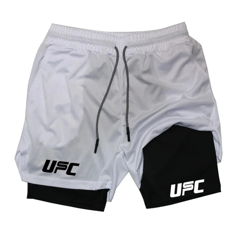 Double Layer Training Shorts – Quick-Dry & Compression Fit