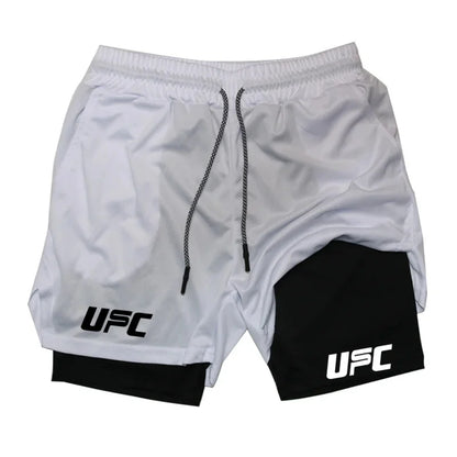 Double Layer Training Shorts – Quick-Dry & Compression Fit