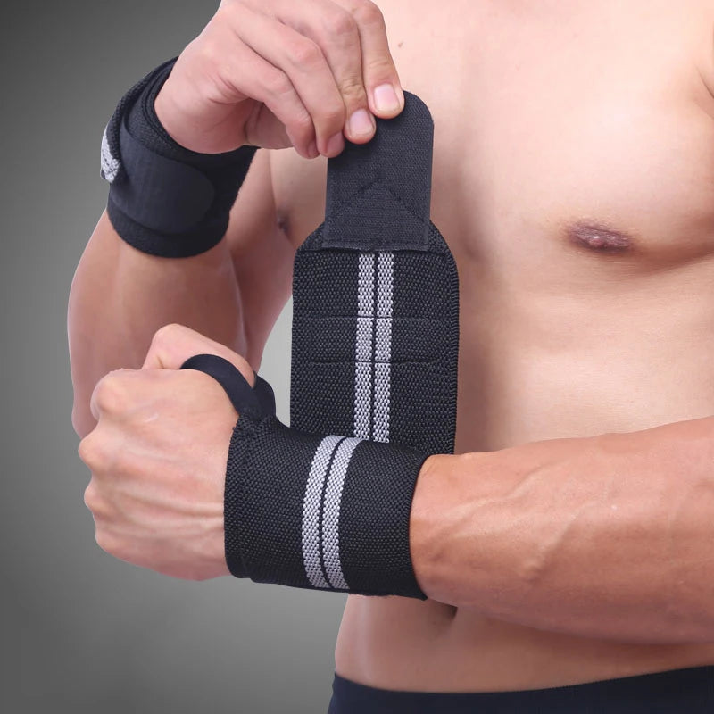 Professional Sports Wristbands – Adjustable Grey Braces