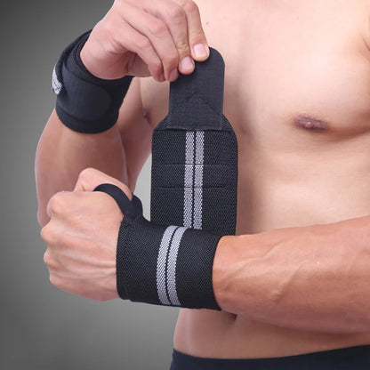 Professional Sports Wristbands – Adjustable Grey Braces
