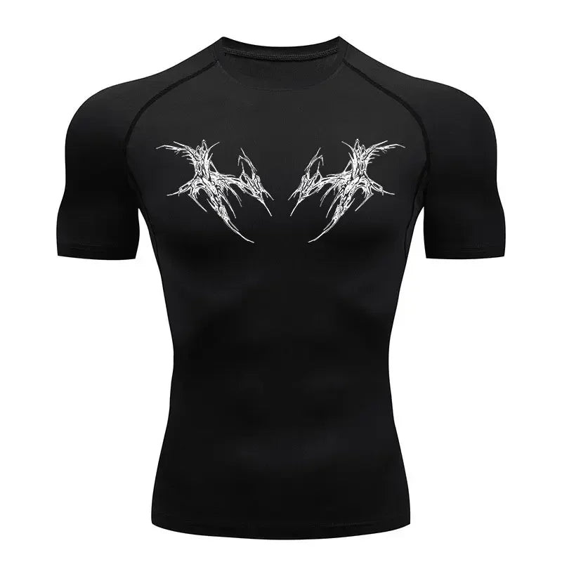 Men's Quick-Dry Compression Gym Tee (S–3XL)