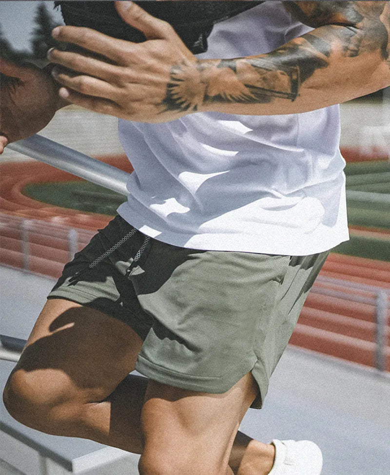 Double Layer Training Shorts – Quick-Dry & Compression Fit