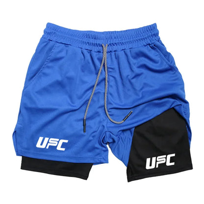 Double Layer Training Shorts – Quick-Dry & Compression Fit