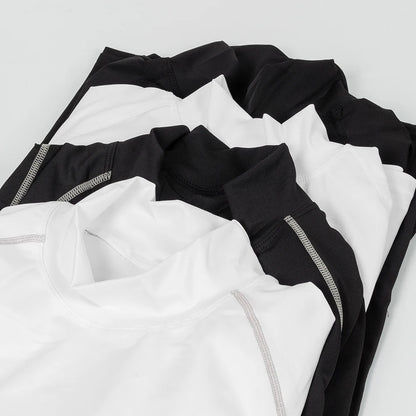 Plain-Quick-Dry Compression Undershirt – Athletic Fit for Men