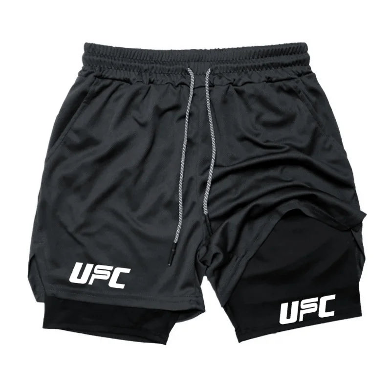 Double Layer Training Shorts – Quick-Dry & Compression Fit