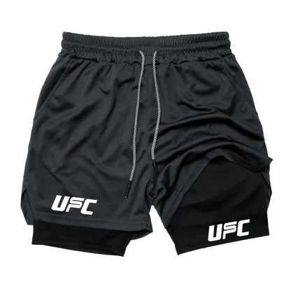 Double Layer Training Shorts – Quick-Dry & Compression Fit