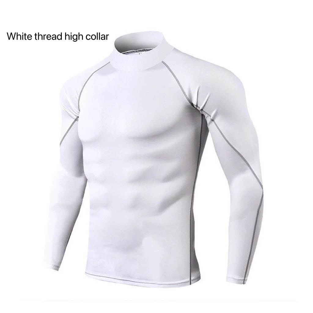 Plain-Quick-Dry Compression Undershirt – Athletic Fit for Men