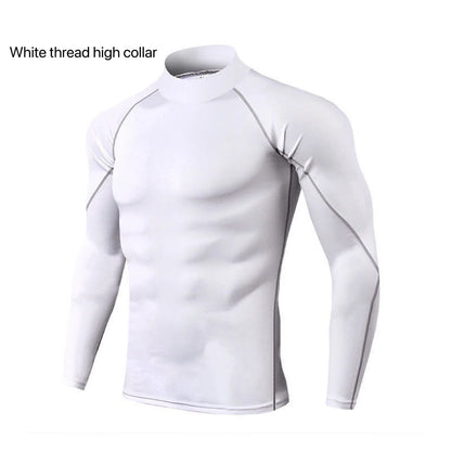 Plain-Quick-Dry Compression Undershirt – Athletic Fit for Men